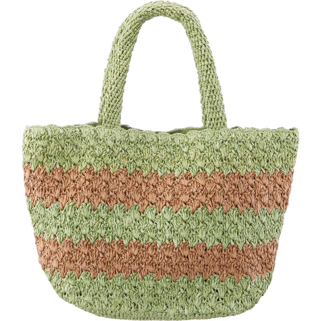 Nina Adah Faux Raffia Tote