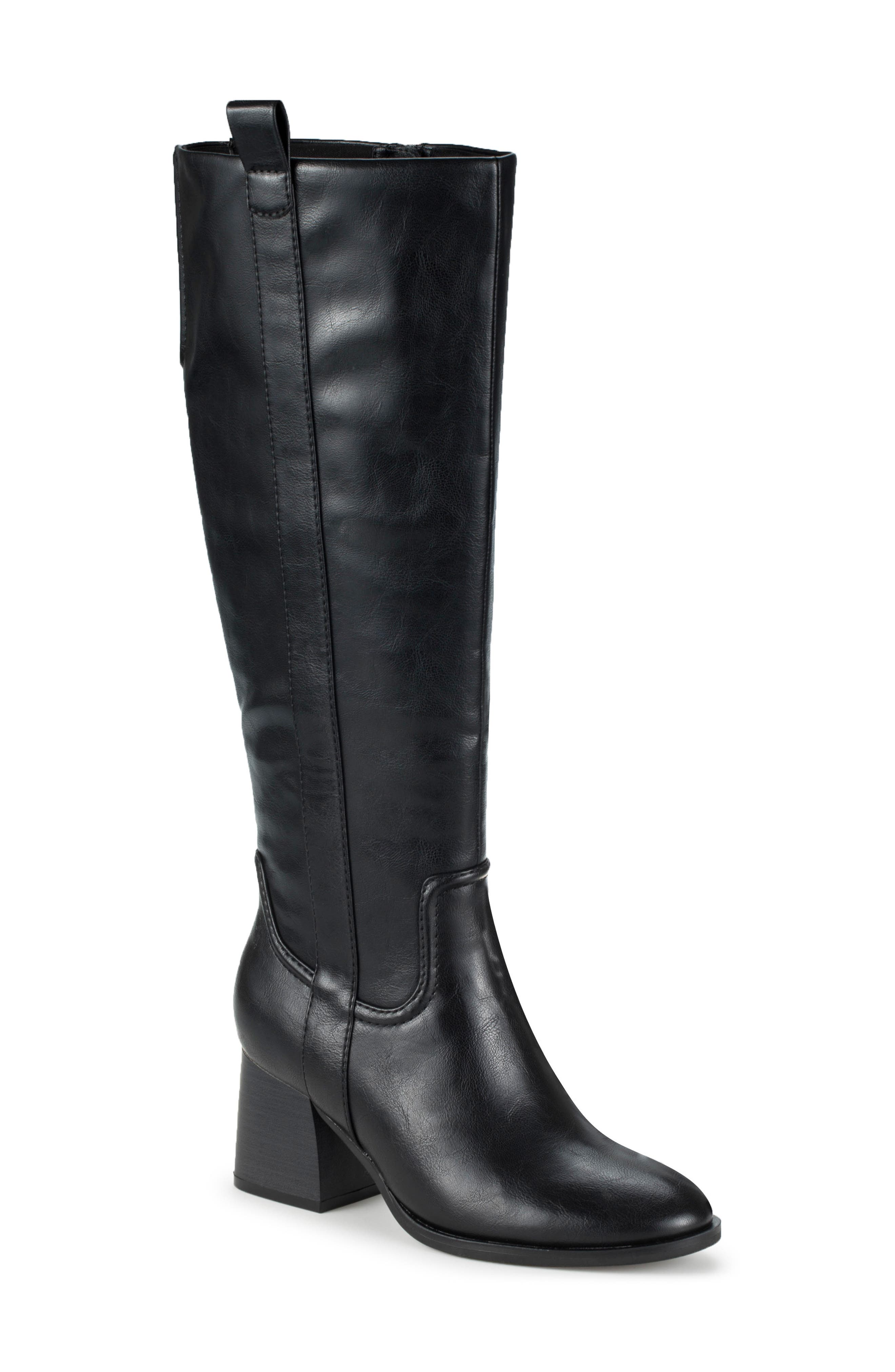 Daicy Tall Boot, Main, color, BLACK