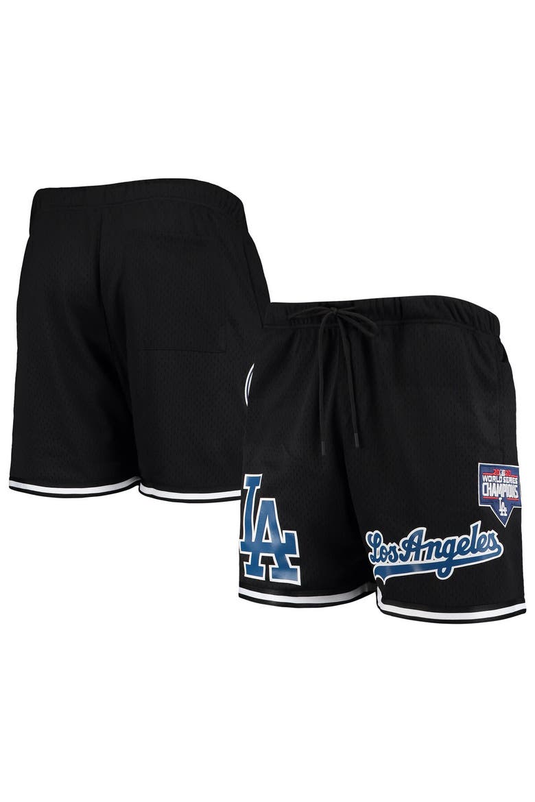 Men's Pro Standard Black Los Angeles Dodgers 2020 World Series Mesh Shorts, Main, color, Black