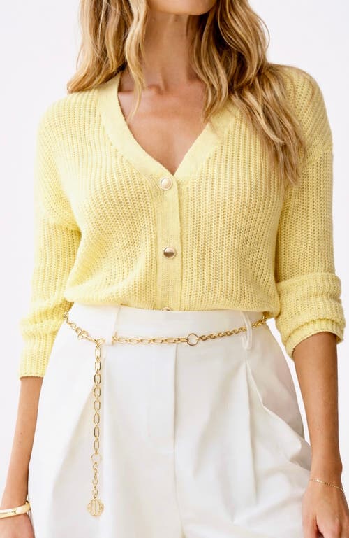 Bishop + Young Forever Cardigan in Lemon at Nordstrom, Size Medium