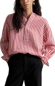 Polo Ralph Lauren Stripe Linen & Cotton Button-Up Shirt