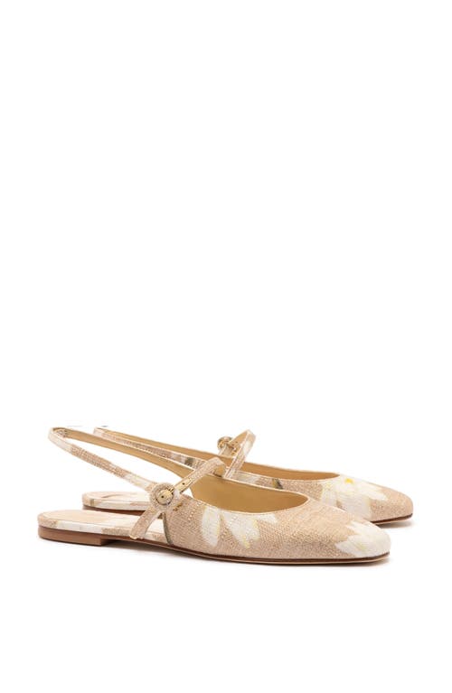 Larroude Georgina Ballet Flat In Beige