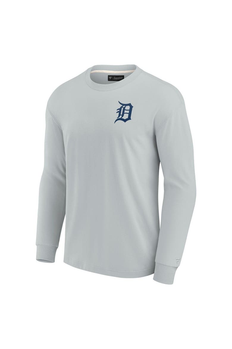 Unisex Fanatics Signature Gray Detroit Tigers Elements Super Soft Long Sleeve T-Shirt, Alternate, color, Gray
