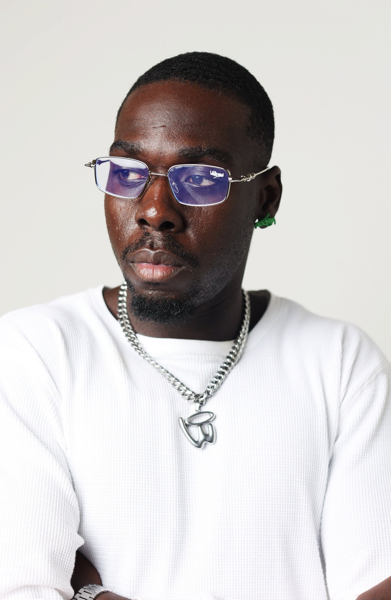 Wisdom Fashion House Silver Wire Frame 25 Glasses, Alternate, color, Silver