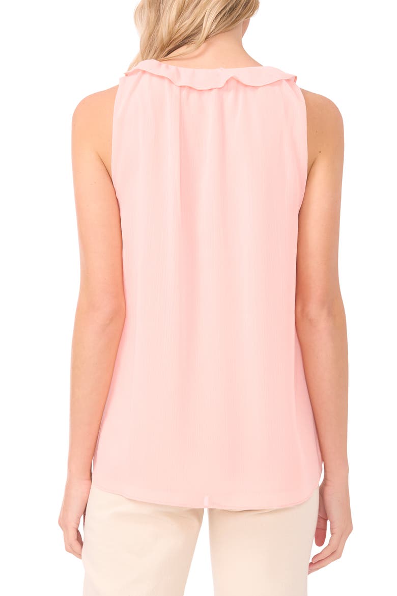 Ruffle Sleeveless Top, Alternate, color, CORAL SANDS