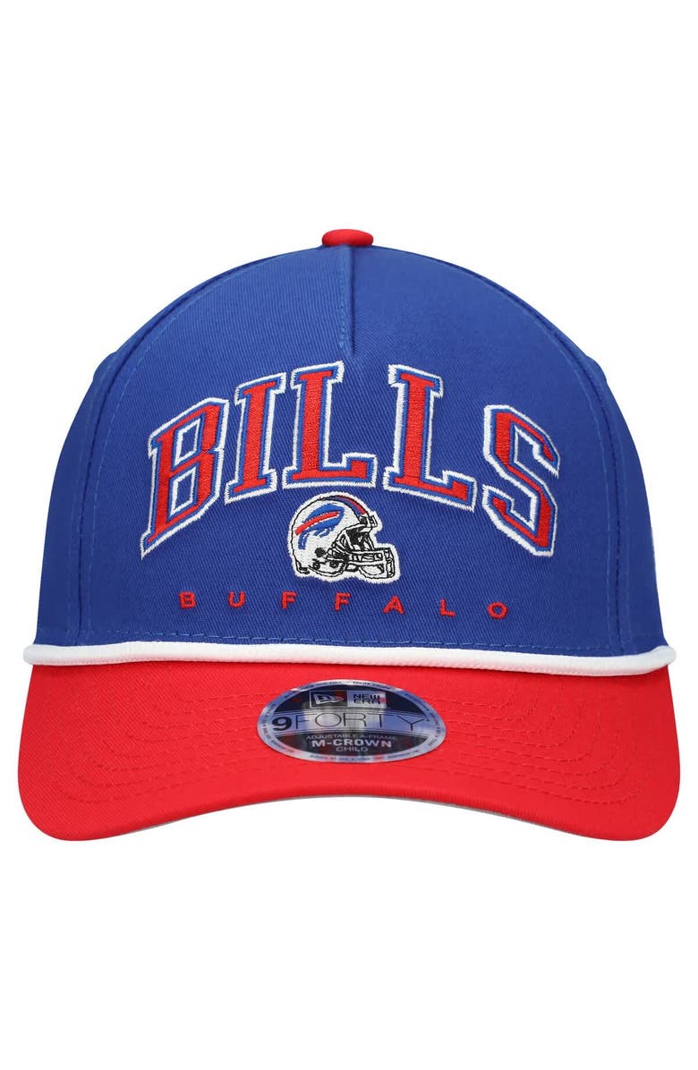 New Era Preschool New Era  Royal/Red Buffalo Bills  Arch COOLERA 9FORTY A-Frame M-Crown Adjustable Hat, Alternate, color, Royal