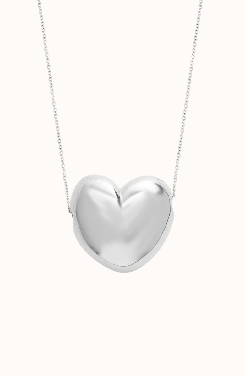 Joiana Jewelry Heart Necklace, Alternate, color, White Silver