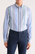 Brooks Brothers Stripe Poplin Long Sleeve Shirt