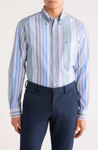 Brooks Brothers Stripe Poplin Long Sleeve Shirt