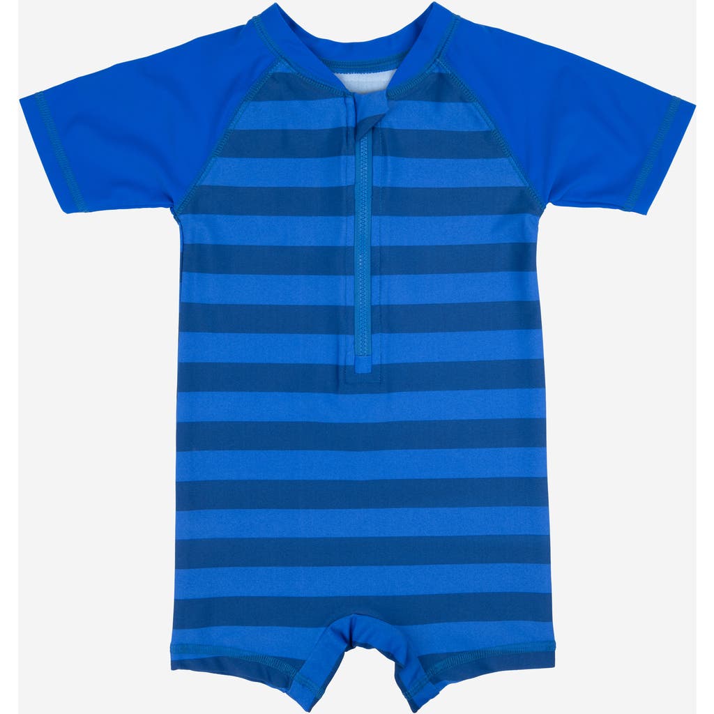 Leveret Baby One-piece Rashguard, Upf 50+ Sun Protection Swimwear In Blue