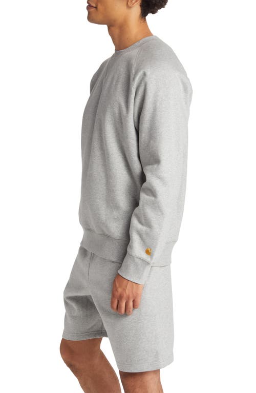 Carhartt Work In Progress Chase Crewneck Sweatshirt In Gray