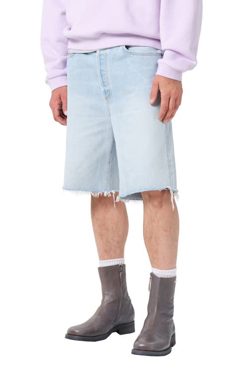Anson Cutoff Denim Shorts (Ruse Pale Ind)