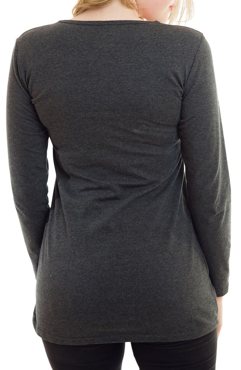 Nurture-Elle Long Sleeve Nursing Maternity Tee, Alternate, color,