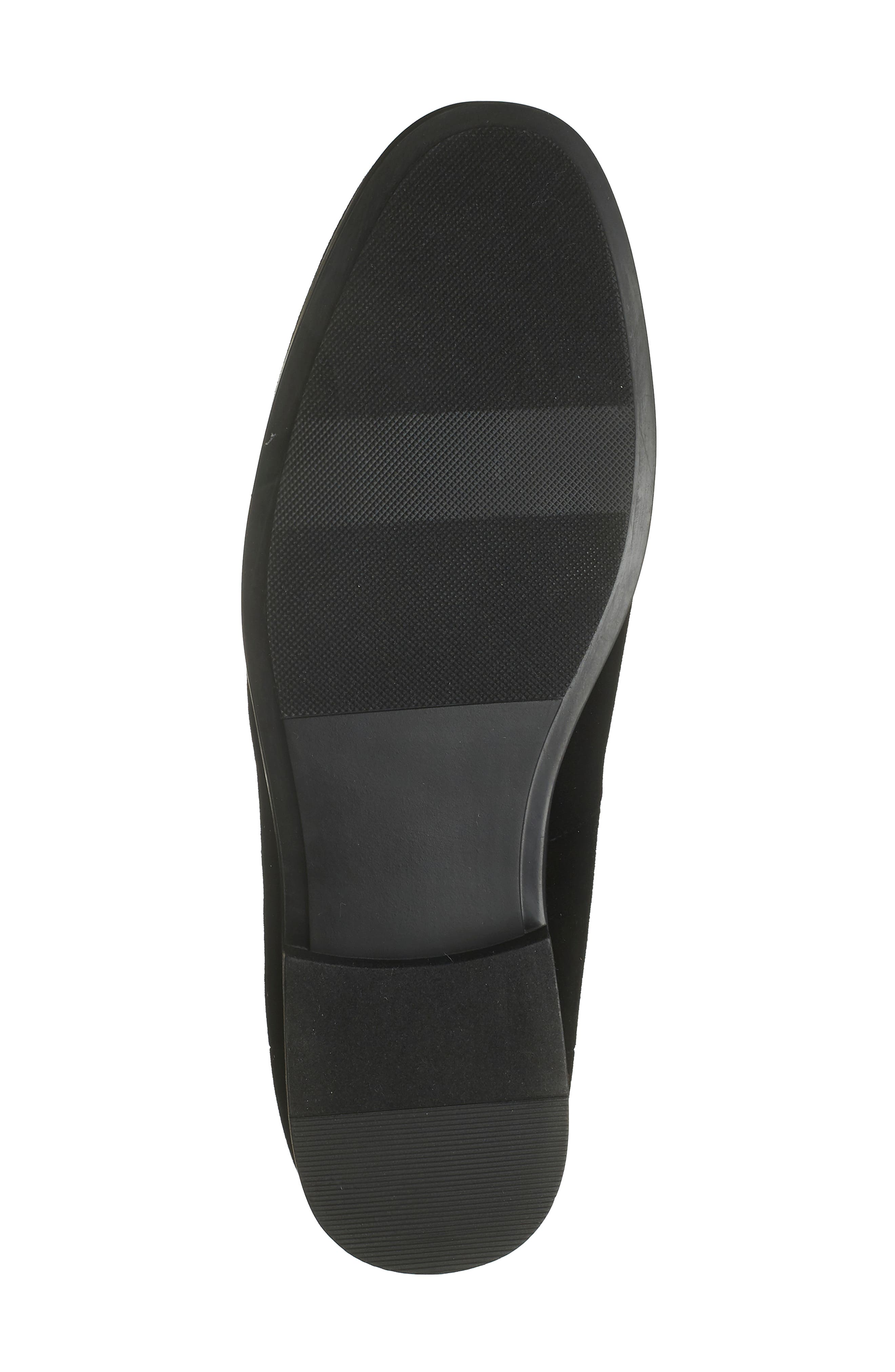 Ken Smoking Slipper Loafer, Alternate, color, BLACK SUEDE