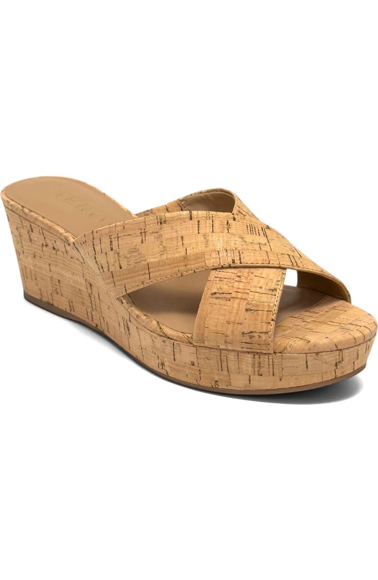 Aerosoles Cruis Platform Wedge Sandal, Main, color, Natural