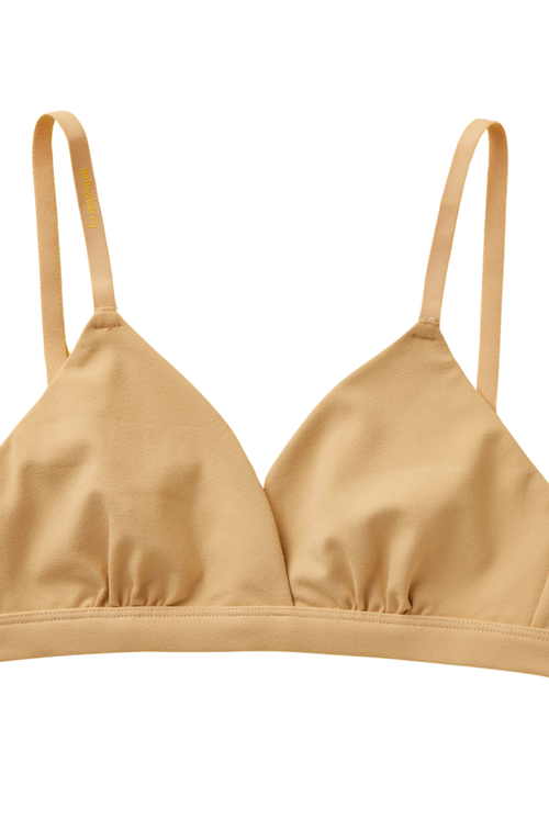 Yellowberry Butter Triangle Bra In Fawn