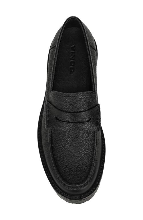 Vince Delmore Penny Loafer In Black