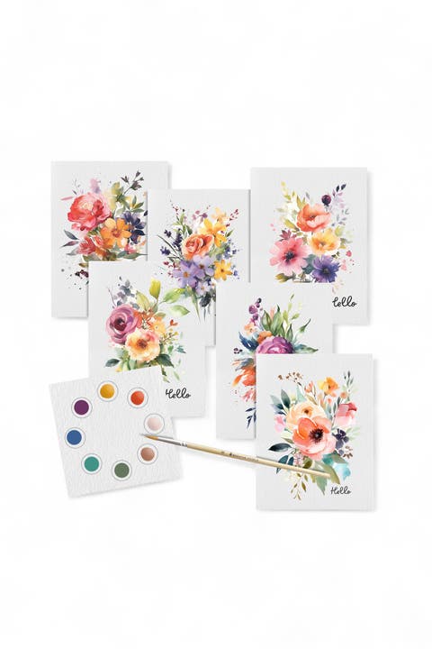 All-in-One Watercolor Art Postcards