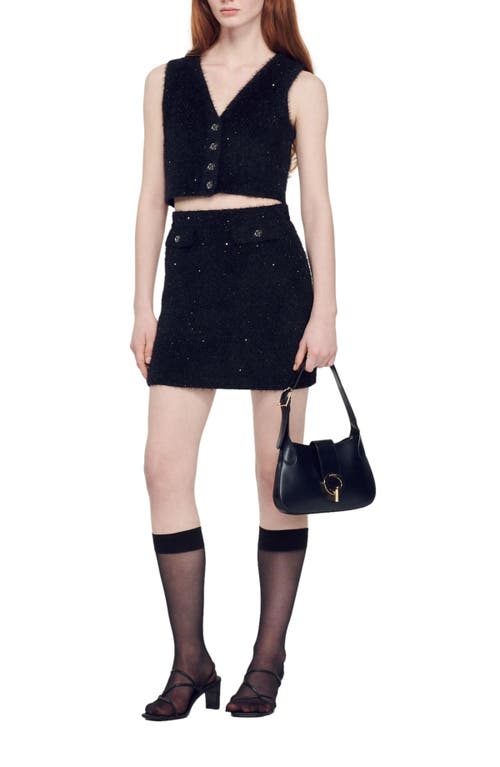 Sandro Janet Bag In Black