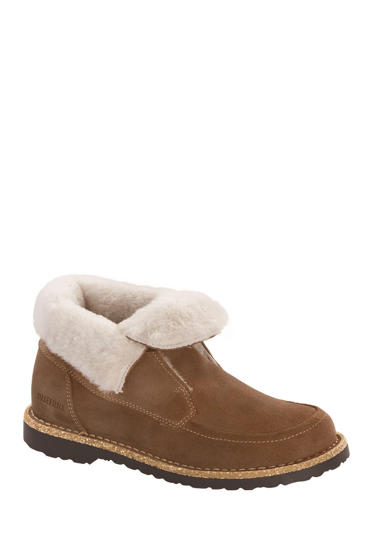 Birkenstock Bakki Genuine Shearling Lined Suede Boot - Discontinued, Alternate, color, 