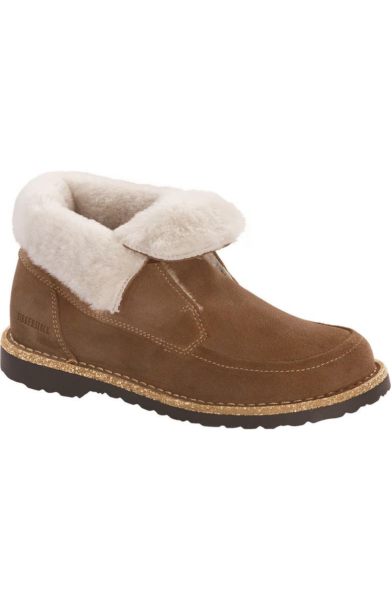 Birkenstock Bakki Genuine Shearling Lined Suede Boot - Discontinued, Alternate, color,