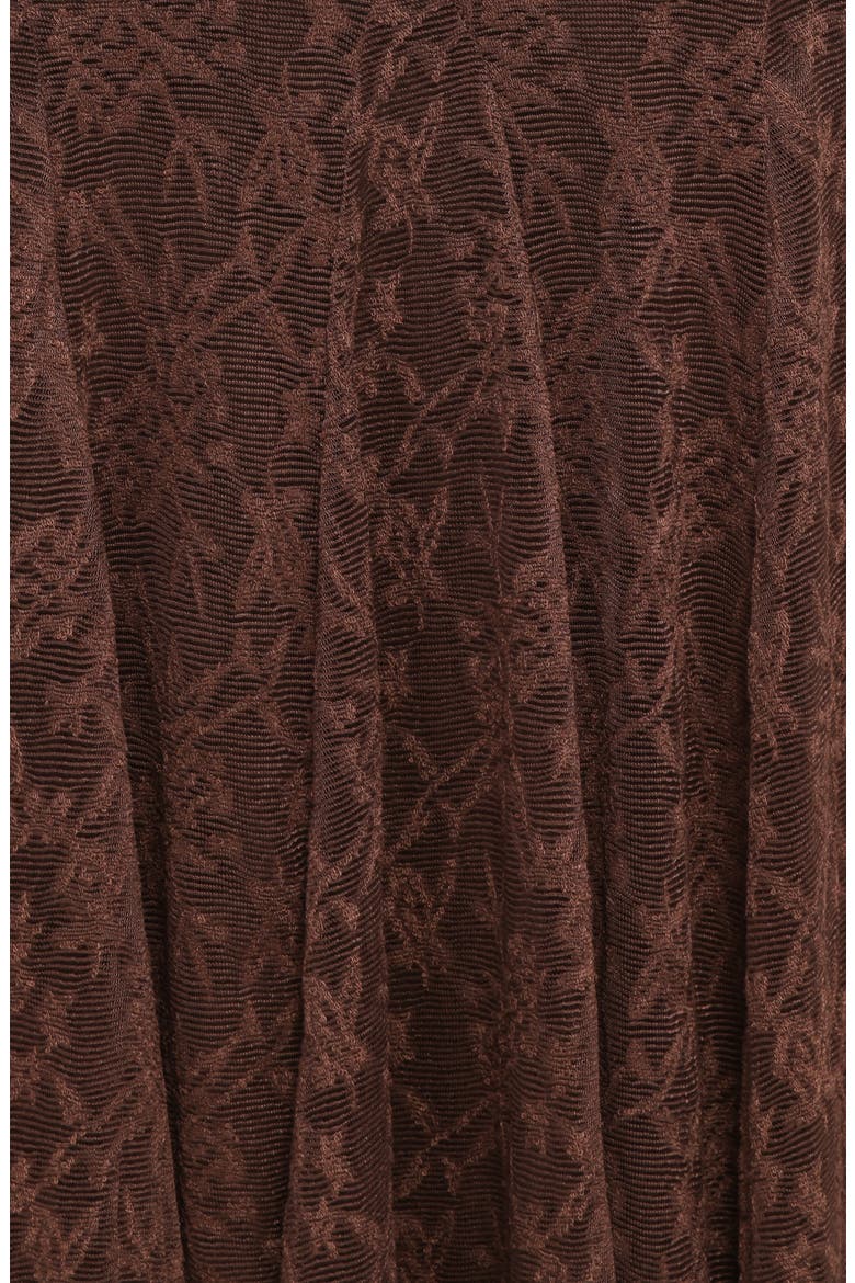 Bromley Lace Off the Shoulder Top & Maxi Skirt Set, Alternate, color, BROWN