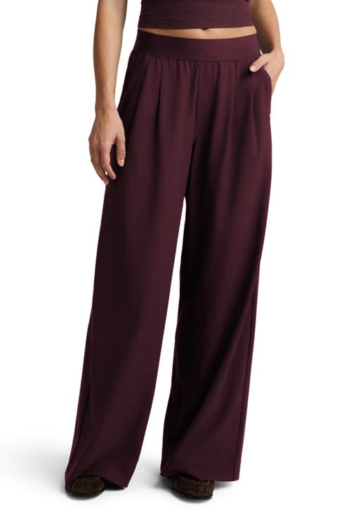 Pleated Wide Leg Pants