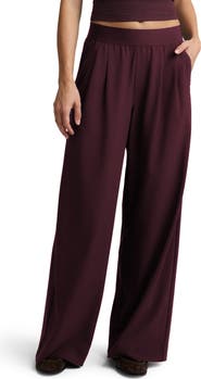 Beyond Yoga Pleated Wide Leg Pants