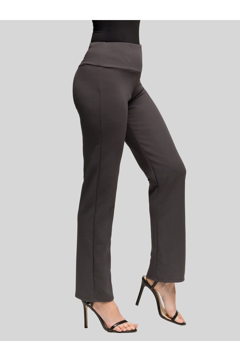 Petite Comfortable Stretch High Waist Dress Pants, Alternate, color, Charcoal