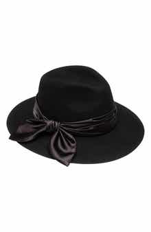 Georgina Bow Wool Felt Fedora