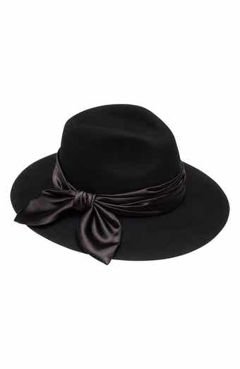 Georgina Bow Wool Felt Fedora