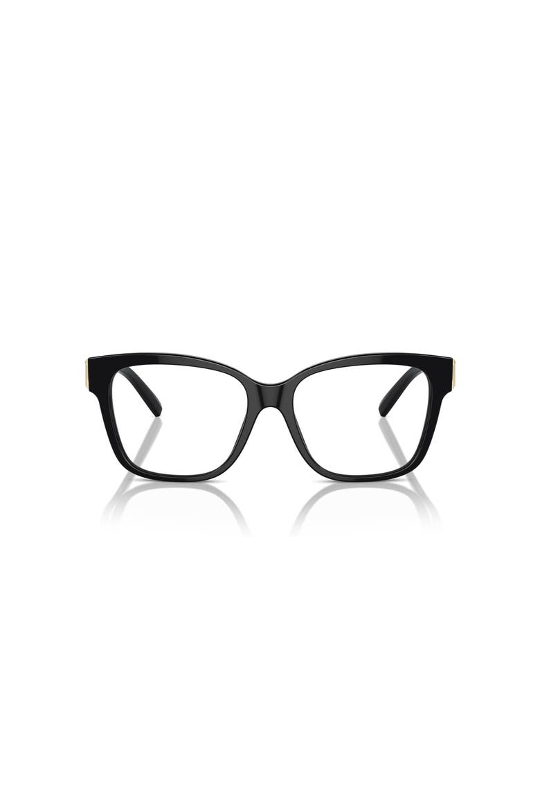 54mm Square optical glasses, Alternate, color, Black