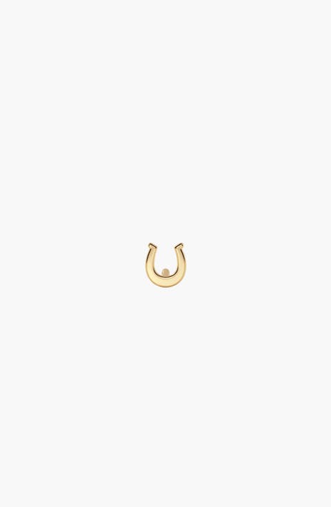 Single Horseshoe Stud