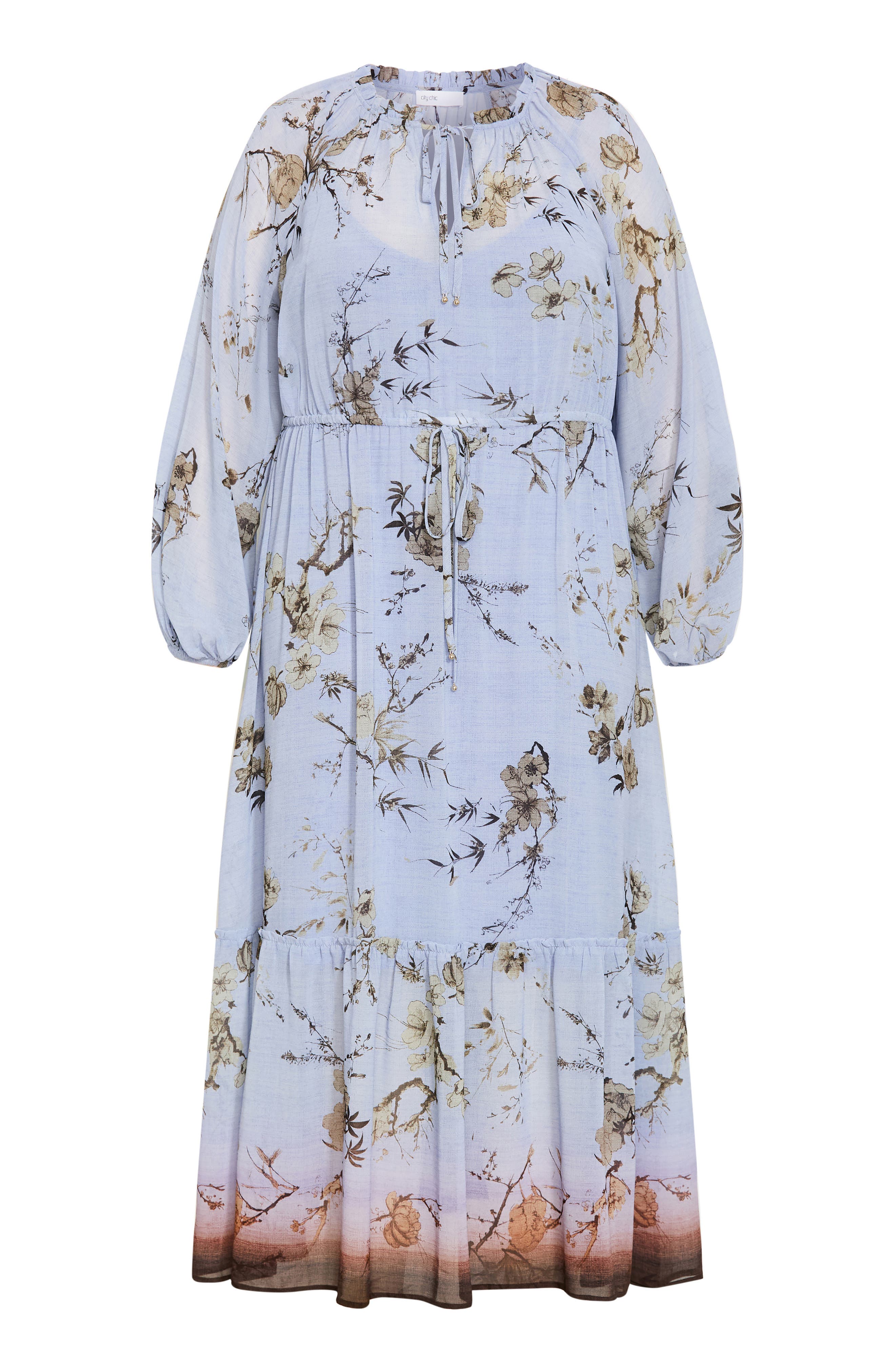 City Chic Love Border Print Maxi Dress (Women) | Nordstrom