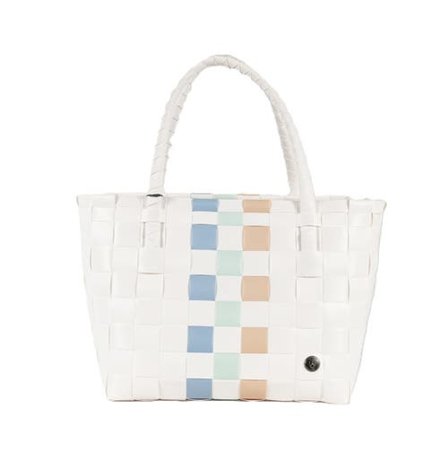 Shop Handed By Paris Whites Recycled Tote Bag In Whites Mix