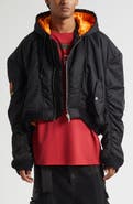 LU'U DAN Patch Bomber Jacket