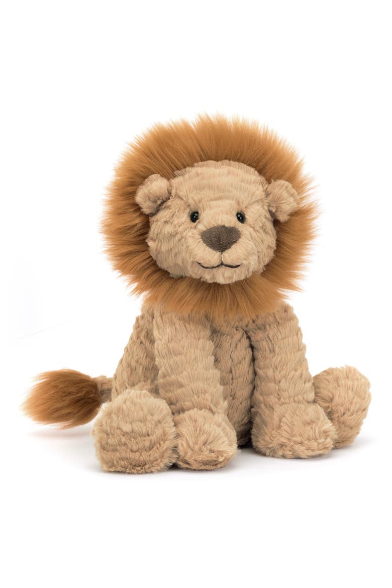 Fuddlewuddle Lion 9-Inch Plushie, Main, color, BROWN