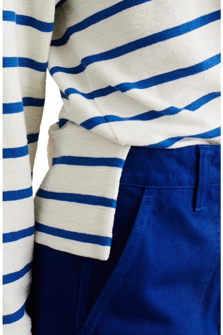 Raglan Sleeve Sweatshirt, Alternate, color, WHITE/ COBALT