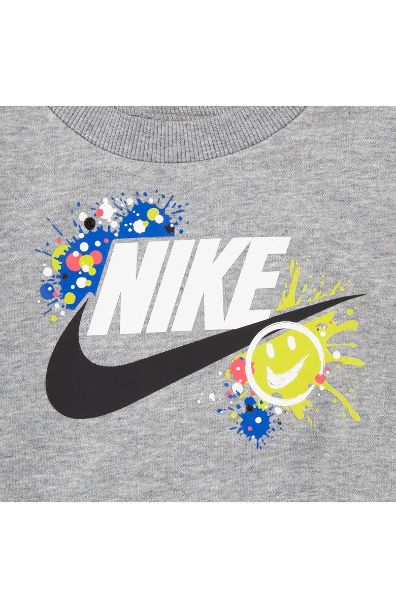 Nike Kids' Sportswear Express Yourself French Terry Sweatshirt, Alternate, color, Dark Grey Heather