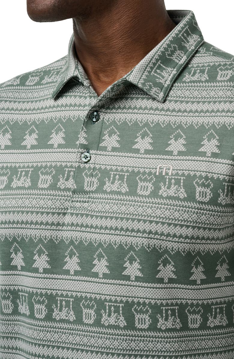 TravisMathew Record Time Long Sleeve Polo, Alternate, color, Laurel