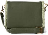 Urban Originals Faux Shearling Flap Crossbody Bag
