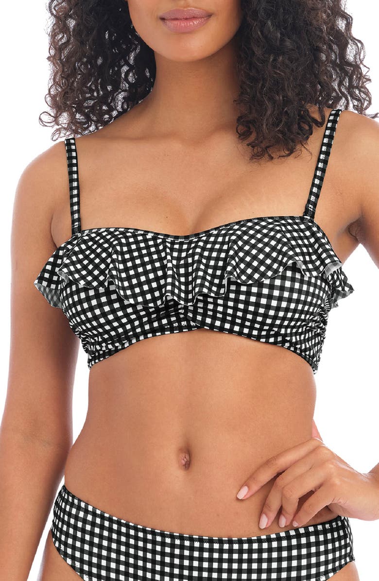 Freya Check In Underwire Bandeau Bikini Top, Alternate, color, 