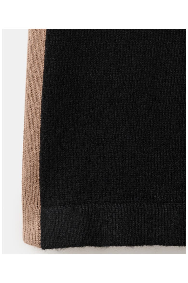 Contrast Stripe Knit Pants, Alternate, color, BLACK