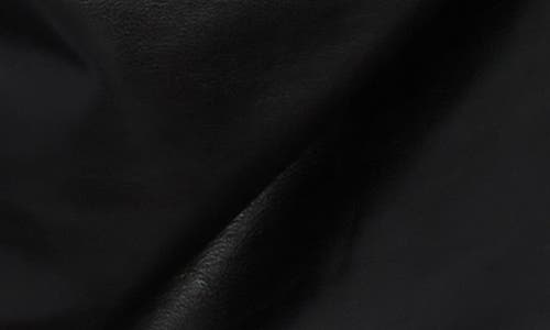 Simkhai Wynter Draped Faux Leather Top In Black