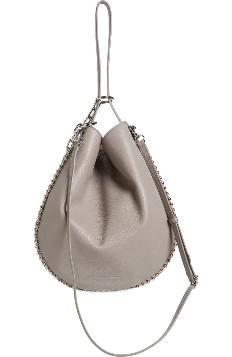 Alexander Wang Roxy Studded Leather Hobo Bag, Alternate, color,