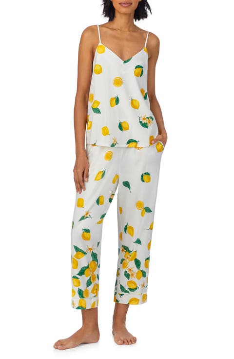 Stretch Organic Cotton Jersey Crop Pajamas (Regular & Plus)