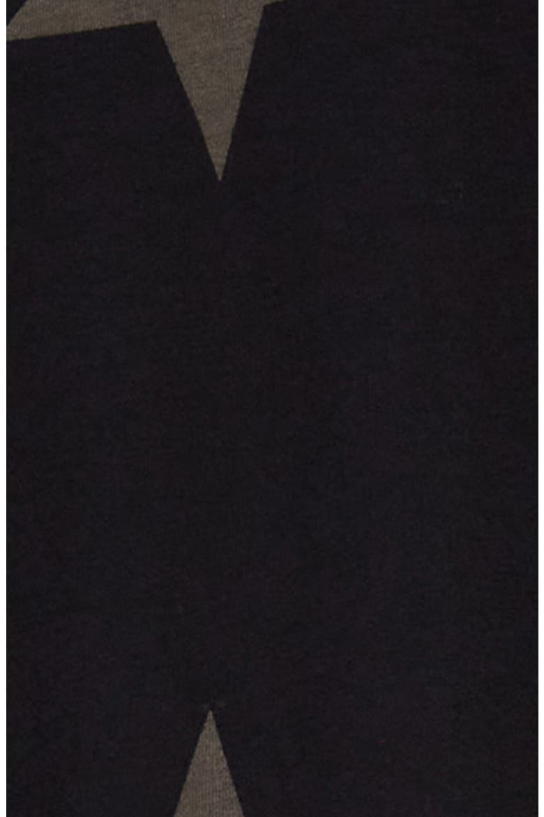 Kids' Star Layered Cotton Dress, Alternate, color, BLACK