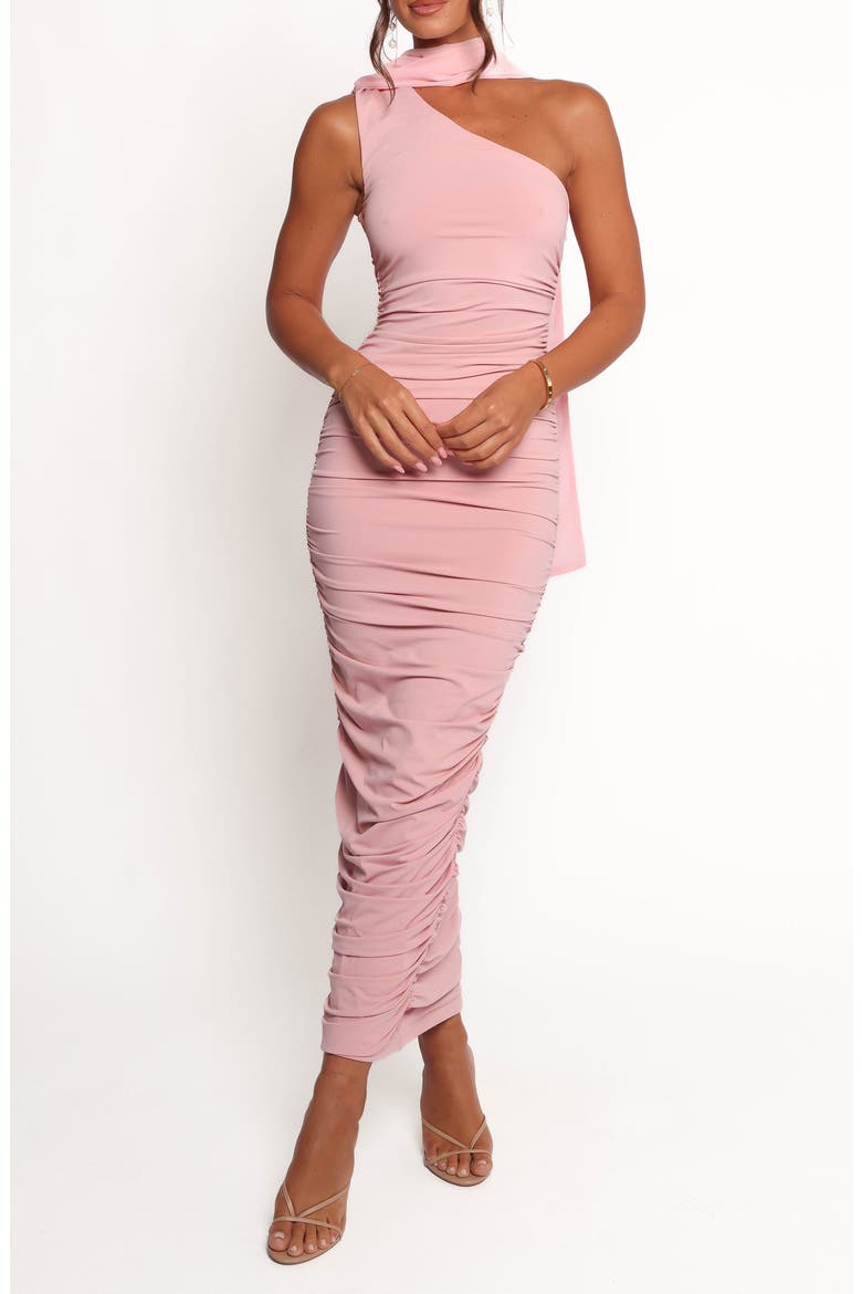 Reia One-Shoulder Body-Con Dress, Main, color, PINK