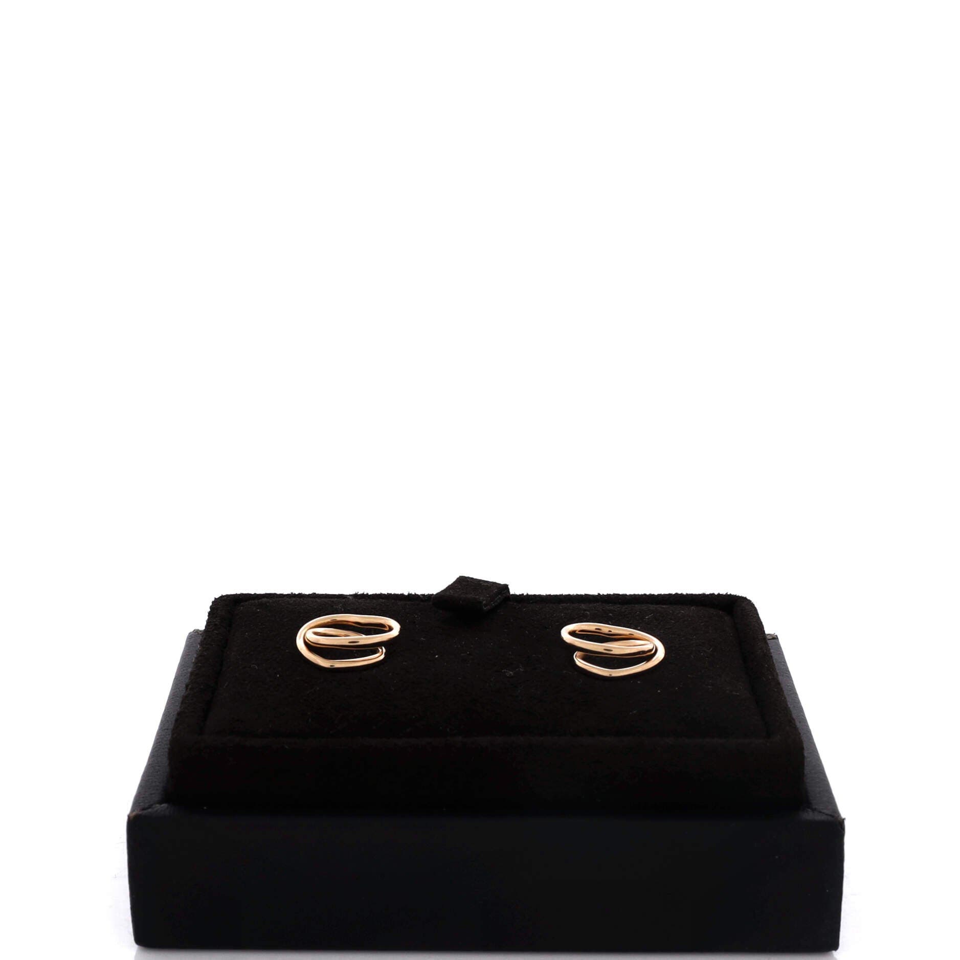 Vertige Coeur Stud Earrings 18K Rose Gold TPM, Alternate, color, Rose Gold