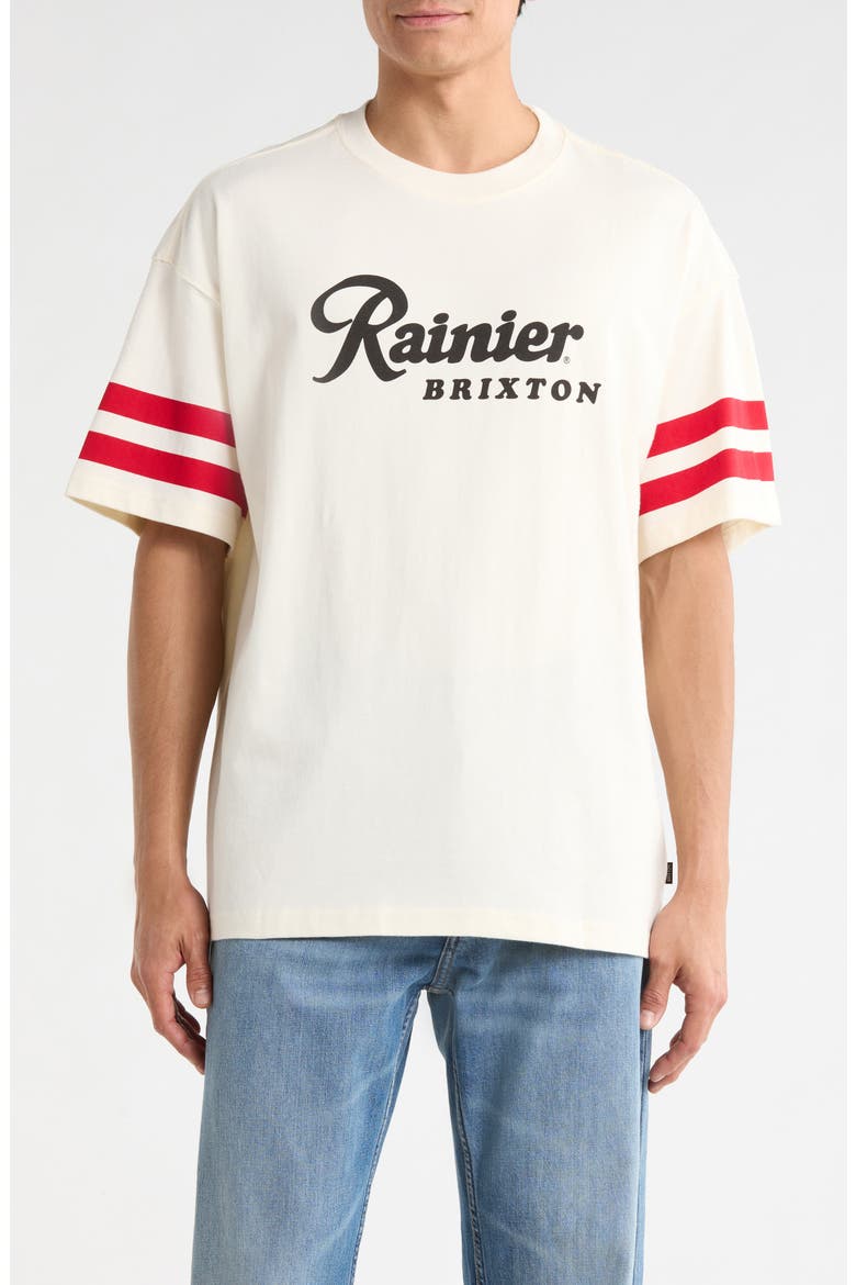 Rainier 1878 Oversized Graphic Cotton T-Shirt, Main, color, NATURAL